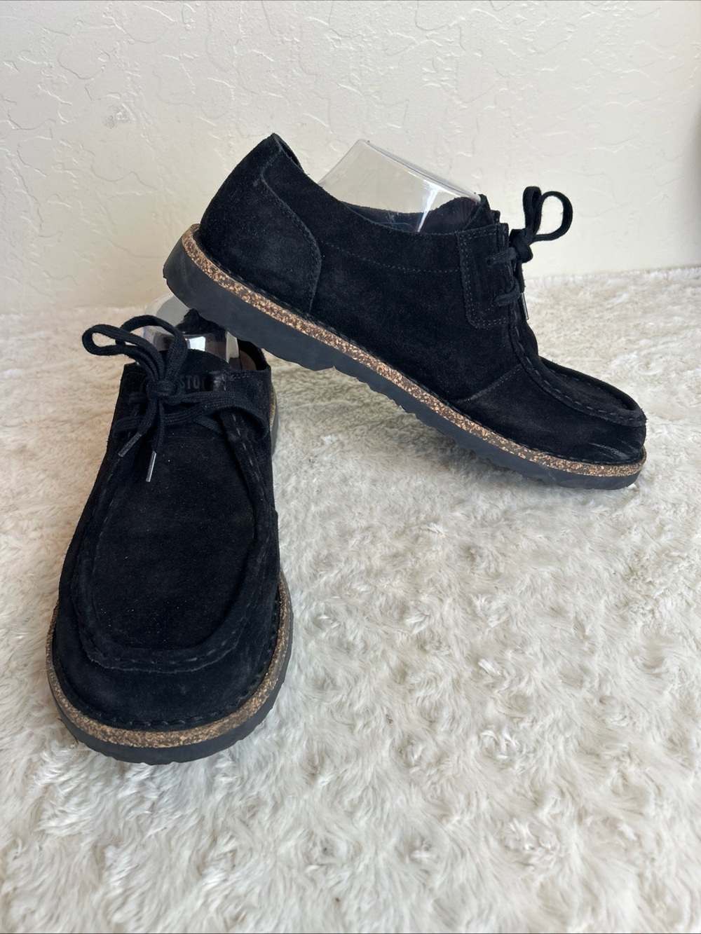 Birkenstock Pasadena Black Suede Leather Shoes Men's Size EU 44 / US 11 MINT